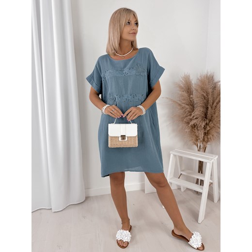 sukienka serina niebieska one size ze sklepu UBRA w kategorii Sukienki - zdjęcie 184230951