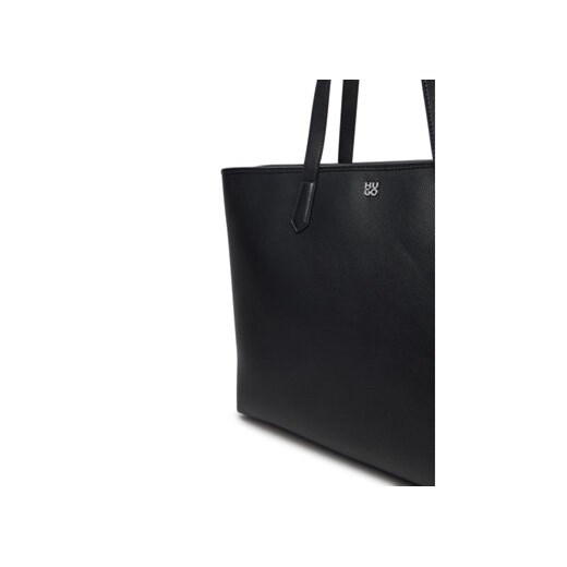 Shopper bag czarna Hugo Boss matowa na ramię 