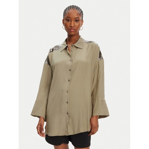 ACCESS FASHION Koszula 53-7027-437 Zielony Loose Fit ze sklepu MODIVO w kategorii Koszule damskie - zdjęcie 184231760