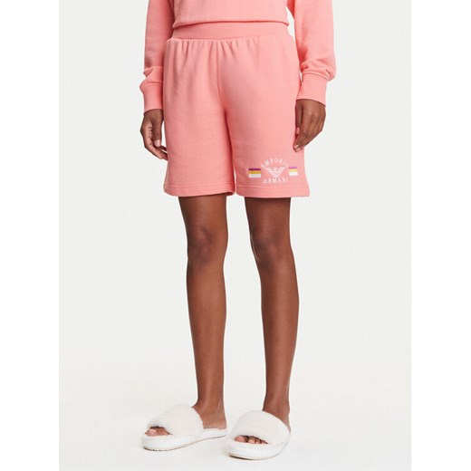 Emporio Armani Underwear Szorty sportowe EW000496 AF10882 U4019 Różowy Loose Fit ze sklepu MODIVO w kategorii Szorty - zdjęcie 184231810