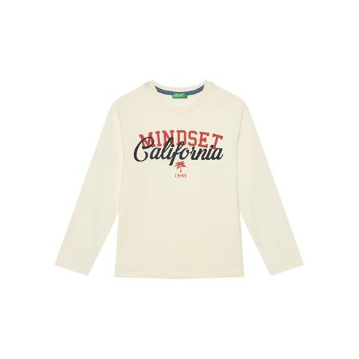 United Colors Of Benetton Bluzka 35RYC10O9 Beżowy Regular Fit ze sklepu MODIVO w kategorii Bluzki dziewczęce - zdjęcie 184231841