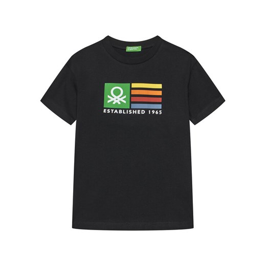 United Colors Of Benetton T-Shirt 3I1XC10N3 Czarny Regular Fit ze sklepu MODIVO w kategorii T-shirty chłopięce - zdjęcie 184231871