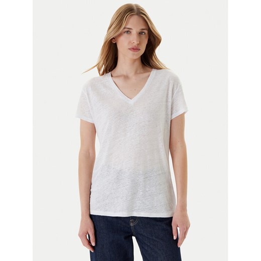 United Colors Of Benetton T-Shirt 37UJD401Q Biały Regular Fit ze sklepu MODIVO w kategorii Bluzki damskie - zdjęcie 184231893