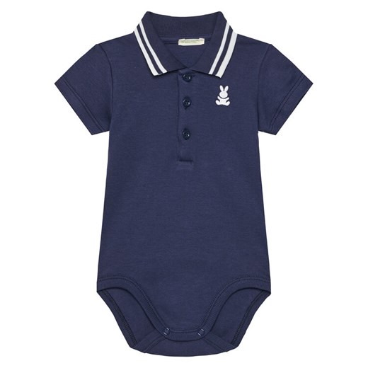 United Colors Of Benetton Body dziecięce 3CDIAB00M Granatowy ze sklepu MODIVO w kategorii Body niemowlęce - zdjęcie 184231911