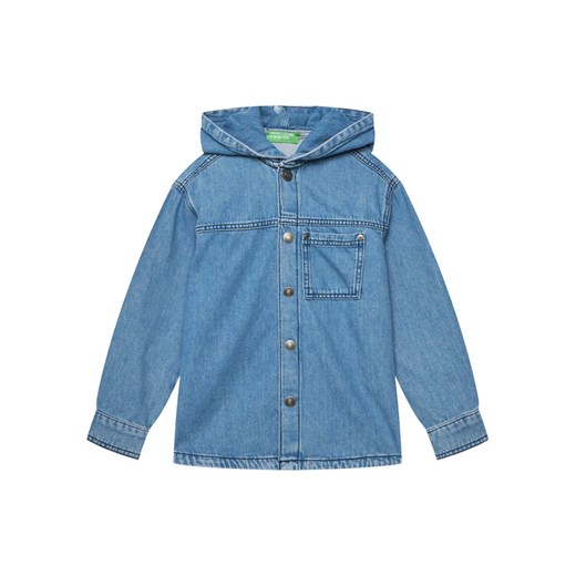 United Colors Of Benetton Koszula jeansowa 5PWACQ03X Niebieski Regular Fit ze sklepu MODIVO w kategorii Koszule chłopięce - zdjęcie 184231951