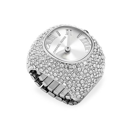 Zegarek Michael Kors RYLEE Ring Stainless Steel MK4848 Srebrny ze sklepu eobuwie.pl w kategorii Zegarki - zdjęcie 184233174