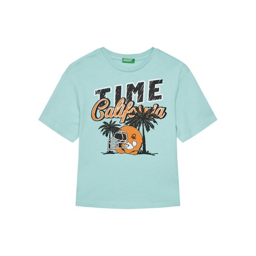 United Colors Of Benetton T-Shirt 3I1XC10O4 Niebieski Regular Fit ze sklepu MODIVO w kategorii T-shirty chłopięce - zdjęcie 184233510