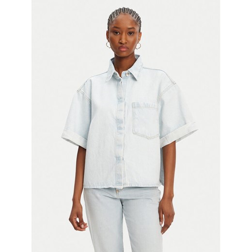 ACCESS FASHION Koszula jeansowa 53-8031-580 Niebieski Loose Fit ze sklepu MODIVO w kategorii Koszule damskie - zdjęcie 184233514