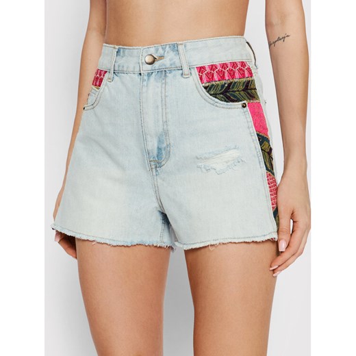Desigual Szorty jeansowe Cartagena 22SWDD14 Niebieski Regular Fit ze sklepu MODIVO w kategorii Szorty - zdjęcie 184233534