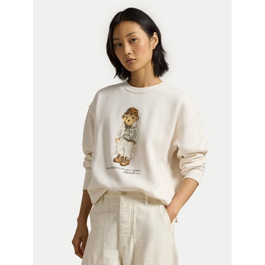 Polo Ralph Lauren Bluza 211954860001 Écru Relaxed Fit Polo Ralph Lauren M MODIVO