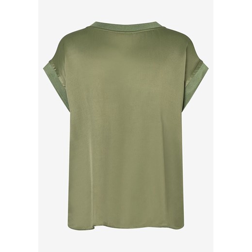 Bluzka damska More & z dekoltem w literę v z krótkim rękawem 