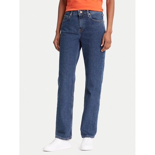 Tommy Hilfiger Jeansy Classic WW0WW45672 Niebieski Straight Fit ze sklepu MODIVO w kategorii Jeansy damskie - zdjęcie 184235103