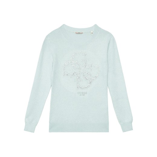 Guess Sweter J5YR01 Z3FP0 Błękitny Regular Fit ze sklepu MODIVO w kategorii Swetry dziewczęce - zdjęcie 184235122