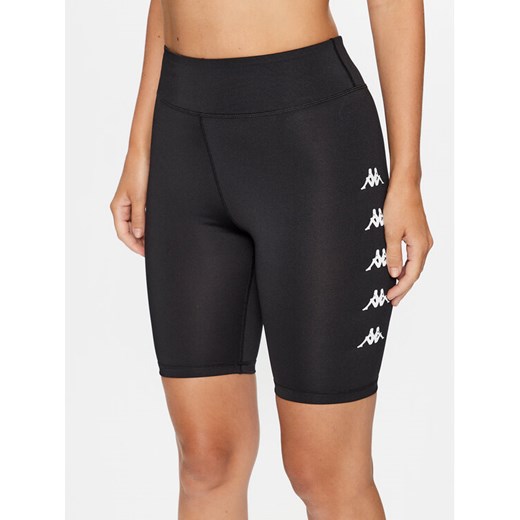 Kappa Szorty sportowe 312084 Czarny Skinny Fit ze sklepu MODIVO w kategorii Szorty - zdjęcie 184235141