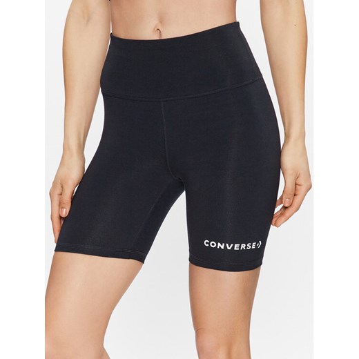 Converse Szorty sportowe Wordmark 10024539-A01 Czarny Slim Fit ze sklepu MODIVO w kategorii Szorty - zdjęcie 184235164
