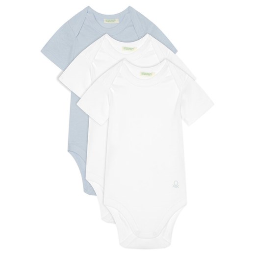 United Colors Of Benetton Komplet 3 par body dziecięcych 3GI70B079 Niebieski ze sklepu MODIVO w kategorii Body niemowlęce - zdjęcie 184235170