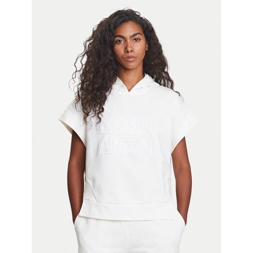 Emporio Armani Bluza EW000775 AF12186 U1131 Biały Loose Fit ze sklepu MODIVO w kategorii Bluzy damskie - zdjęcie 184235174