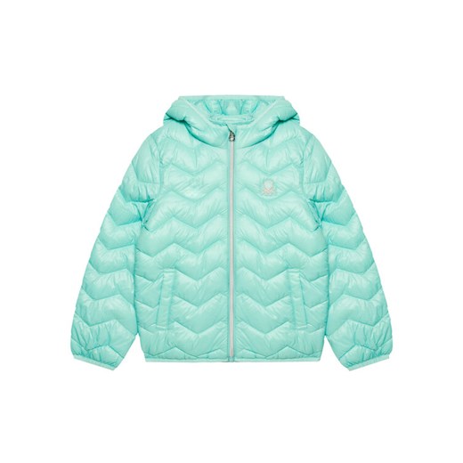 United Colors Of Benetton Kurtka zimowa 21INCN04U Zielony Regular Fit ze sklepu MODIVO w kategorii Kurtki dziewczęce - zdjęcie 184235180