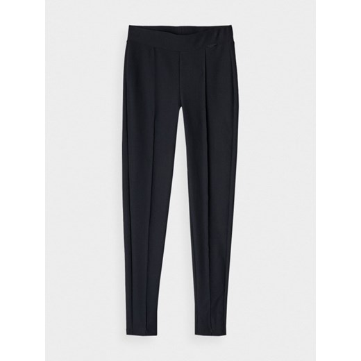 Damskie legginsy basic 4F 4FRAW24TTIGF225 - czarne ze sklepu Sportstylestory.com w kategorii Spodnie damskie - zdjęcie 184236410