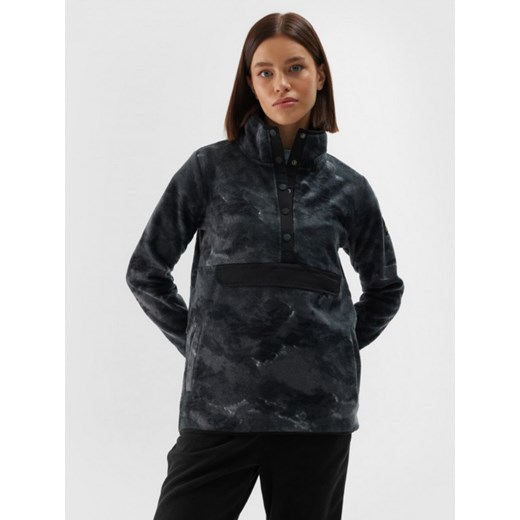 Damski polar nierozpinany 4F 4FWAW24TFLEF298 - multikolor ze sklepu Sportstylestory.com w kategorii Bluzy damskie - zdjęcie 184236511