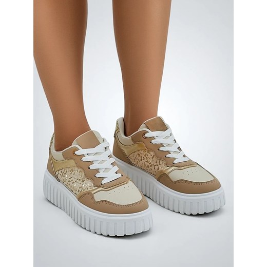 Royalfashion Sportowe sneakersy damskie na platformie Panterr ze sklepu royalfashion.pl w kategorii Buty sportowe damskie - zdjęcie 184238254