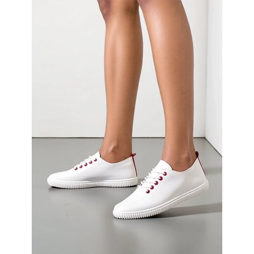 Royalfashion Damskie eko skórzane trampki Tonete ze sklepu royalfashion.pl w kategorii Trampki damskie - zdjęcie 184238262