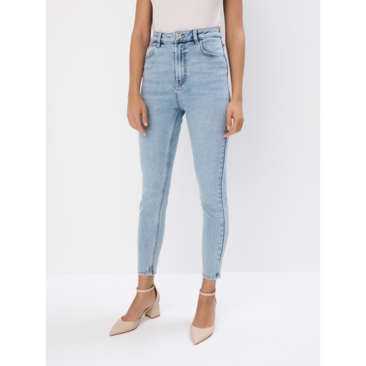 Mohito - Jeansy skinny PETITE - niebieski ze sklepu Mohito w kategorii Jeansy damskie - zdjęcie 184239012