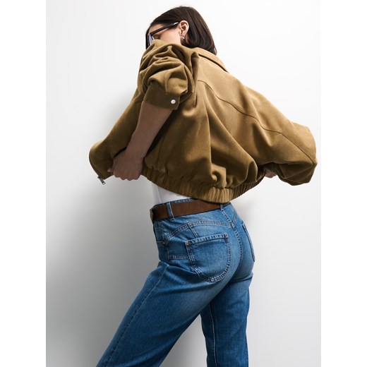 Mohito - Jeansy mom slim push up - niebieski ze sklepu Mohito w kategorii Jeansy damskie - zdjęcie 184239120