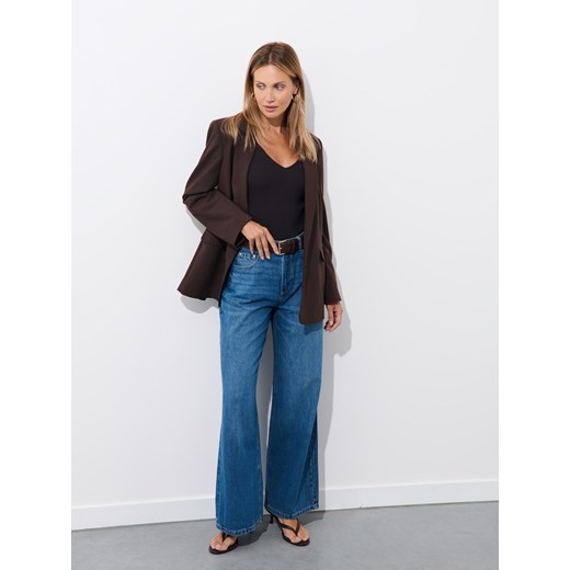 Mohito - Jeansy wide leg - niebieski ze sklepu Mohito w kategorii Jeansy damskie - zdjęcie 184239664