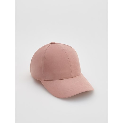 Reserved - Czapka z daszkiem - pastelowy róż Reserved ONE SIZE Reserved