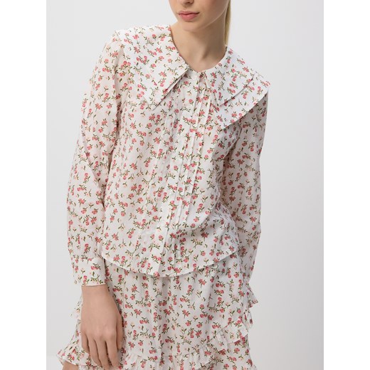 Reserved - Koszula w kwiaty - pastelowy róż Reserved S Reserved