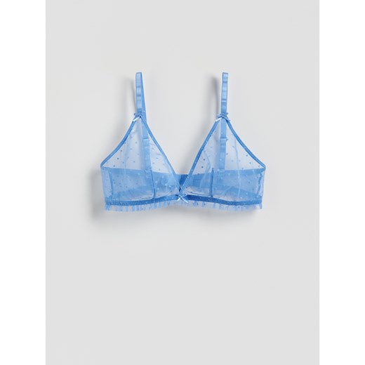 Reserved - Siateczkowy biustonosz - niebieski Reserved XL Reserved