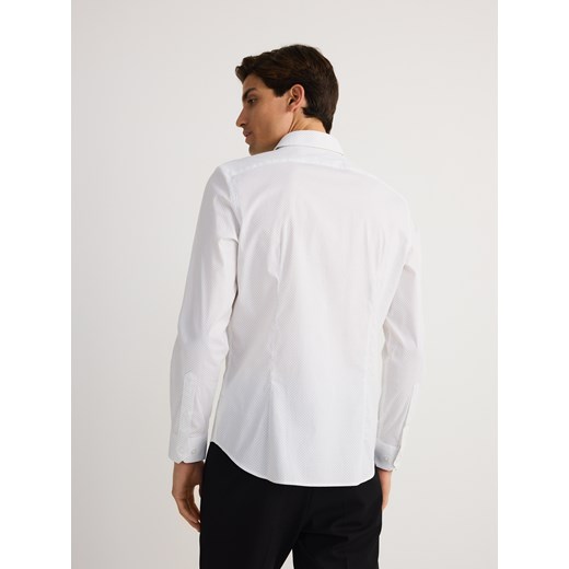 Reserved - Bawełniana koszula slim fit - biały Reserved XL Reserved