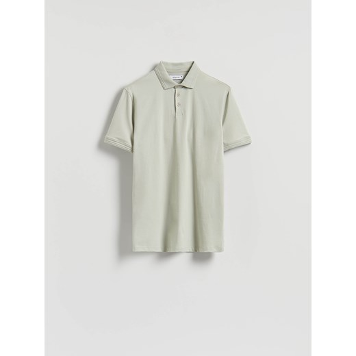 Reserved - Koszulka polo regular - jasnozielony ze sklepu Reserved w kategorii T-shirty męskie - zdjęcie 184241371