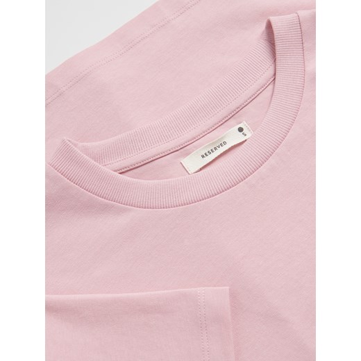Reserved - T-shirt regular - różowy Reserved S Reserved