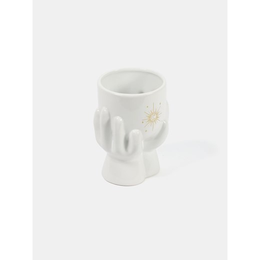 Sinsay - Doniczka z astrologicznym motywem - biały Sinsay One Size Sinsay