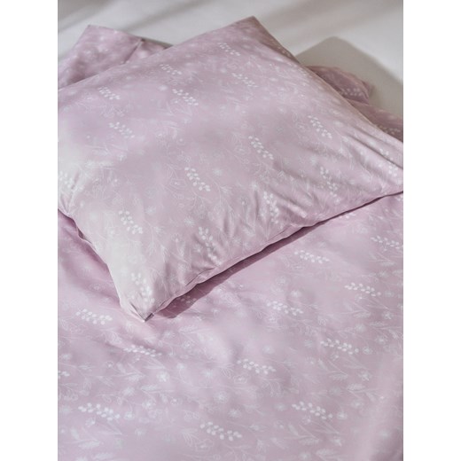 Sinsay - Komplet pościeli z mikrofibry w kwiatowy wzór - różowy Sinsay One Size Sinsay
