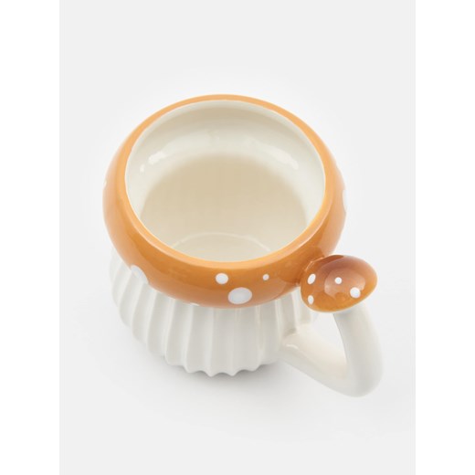 Sinsay - Ceramiczny kubek z uchem w kształcie grzybka - wielobarwny Sinsay One Size Sinsay