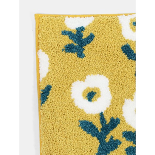 Sinsay - Dywanik łazienkowy z kwiatowym motywem - żółty Sinsay One Size Sinsay