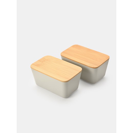 Sinsay - Pojemniki do przechowywania 2 pack - szary Sinsay One Size Sinsay