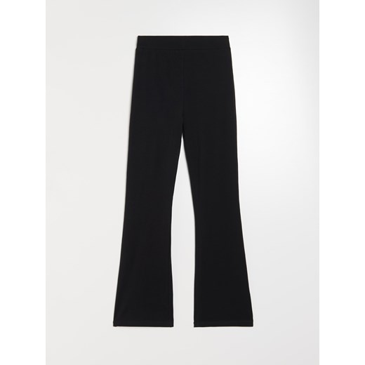 Sinsay - Legginsy z rozszerzaną nogawką - czarny Sinsay L Sinsay