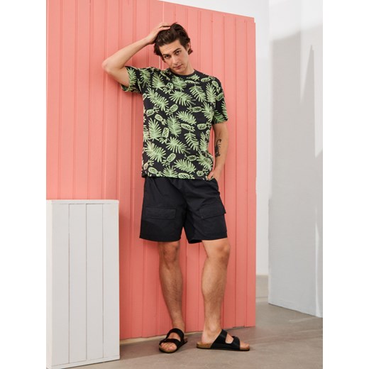 Sinsay - Koszulka z motywem allover - szary Sinsay 3XL Sinsay