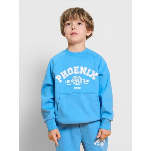 Sinsay - Dresowa bluza z kieszenią - niebieski ze sklepu Sinsay w kategorii Bluzy chłopięce - zdjęcie 184246452