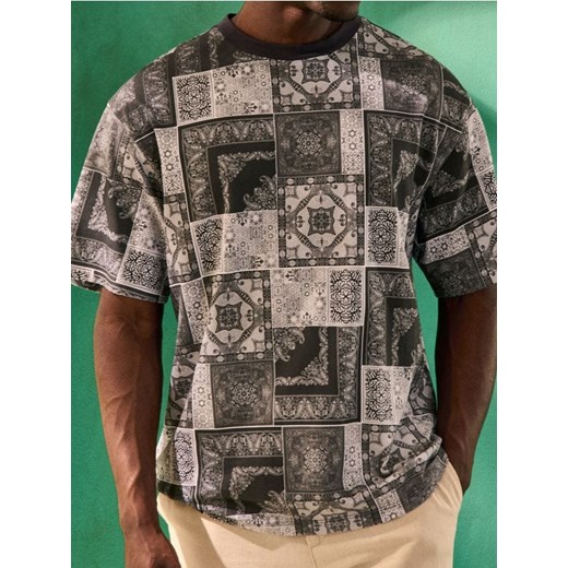 Sinsay - Koszulka z orientalnym wzorem - wielobarwny ze sklepu Sinsay w kategorii T-shirty męskie - zdjęcie 184246511
