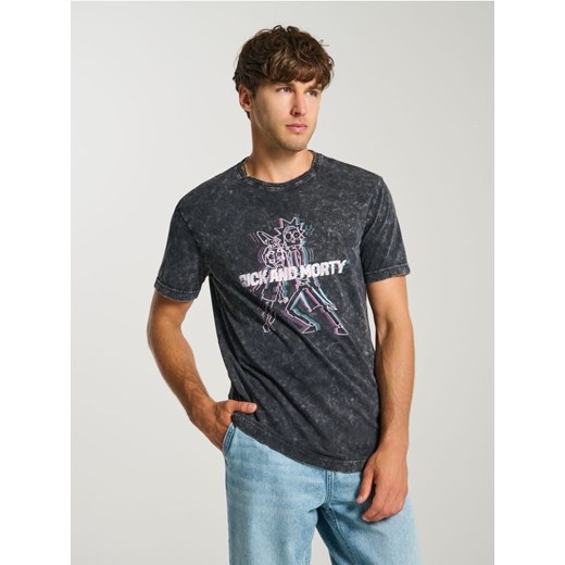 Sinsay - Koszulka z nadrukiem Rick and Morty - czarny ze sklepu Sinsay w kategorii T-shirty męskie - zdjęcie 184246673