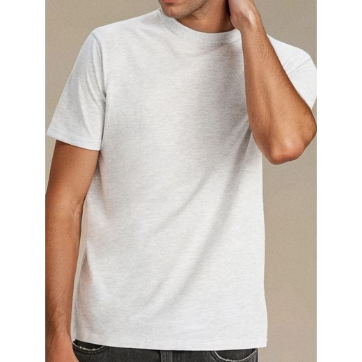 Sinsay - Koszulka w stylu basic - szary ze sklepu Sinsay w kategorii T-shirty męskie - zdjęcie 184246680