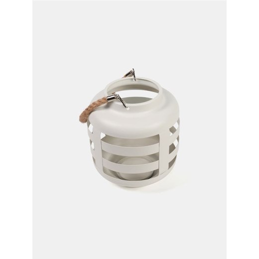 Sinsay - Metalowy lampion z uchwytem - kremowy ze sklepu Sinsay w kategorii Lampiony i lampki - zdjęcie 184246684