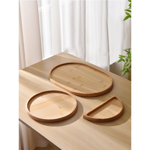 Sinsay - Tace do serwowania 3 pack - beżowy ze sklepu Sinsay w kategorii Misy i tace dekoracyjne - zdjęcie 184246852