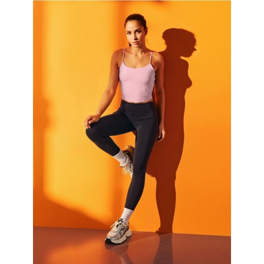 Sinsay - Legginsy GYM HARD - fioletowy ze sklepu Sinsay w kategorii Spodnie damskie - zdjęcie 184246923