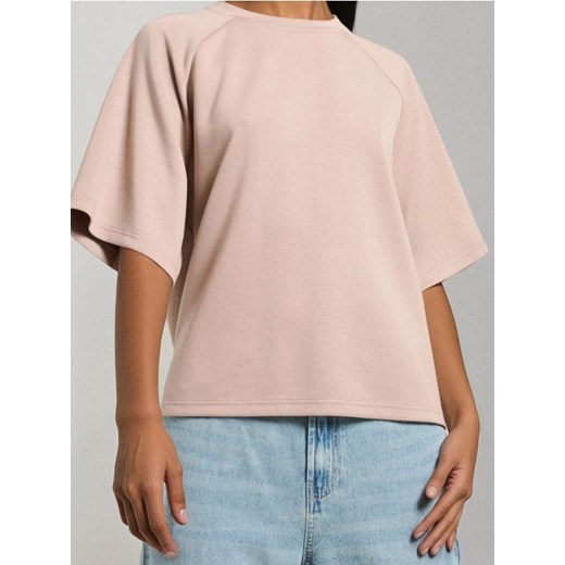 Sinsay - Bluza z domieszką wiskozy - brązowy ze sklepu Sinsay w kategorii Bluzy damskie - zdjęcie 184247003
